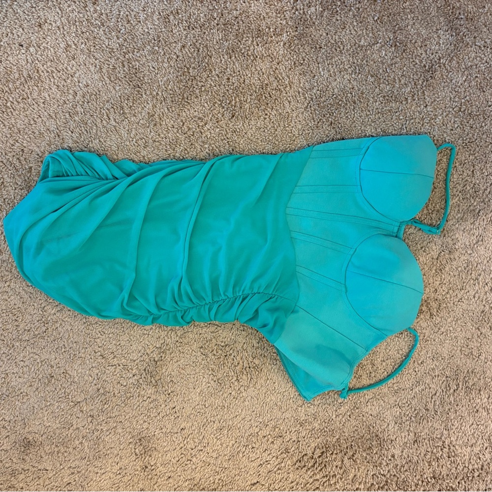 Privy Turquoise Sleeveless Dress